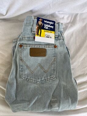 Wrangler Light Blue Denim Jeans 3x34 nwt